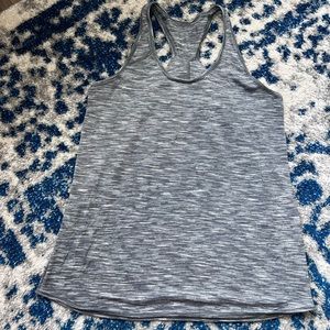 Gray lululemon razor back tank top